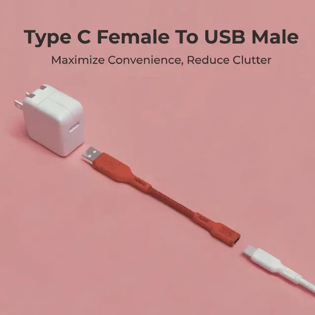 Alt view image 2 of 7 - USB C to USB Adapter [2 Pack] Type C Female to USB Male OTG Cable USB to USB C Adapter  Compatible with MacBook Pro/Air iPhone 16/15 Series  Galaxy S24/S23/S22