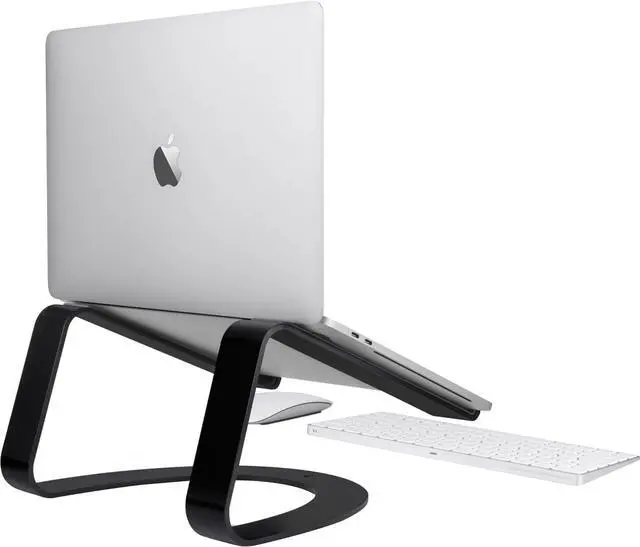 Alt view image 4 of 7 - Twelve South Curve for MacBooks and Laptops | Ergonomic desktop cooling stand for home or office (matte black)