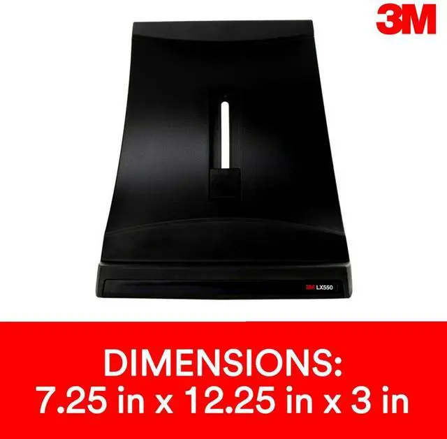 Alt view image 6 of 7 - Laptop Stand Raise Screen Height to Reduce Neck Strain Vertical Design Allows You to Bring Screen Closer Compact Foot Print Saves Desk Space Non-Skid Base Keeps Laptop Secure Black (LX550)