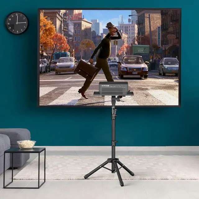 Alt view image 2 of 7 - Projector Stand - Adjustable Height 22 to 63 Inches, Tripod for Laptop & Projector, Outdoor Movies