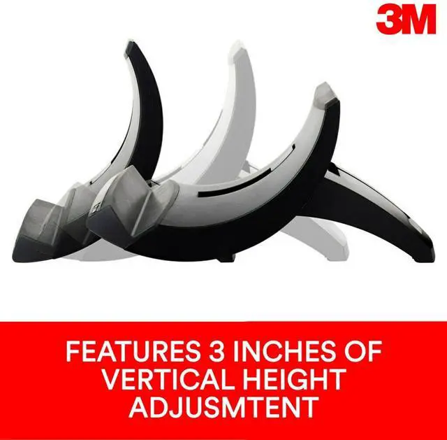 Alt view image 3 of 7 - Laptop Stand Raise Screen Height to Reduce Neck Strain Vertical Design Allows You to Bring Screen Closer Compact Foot Print Saves Desk Space Non-Skid Base Keeps Laptop Secure Black (LX550)
