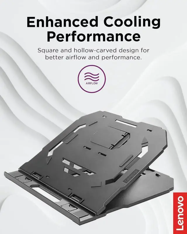 Alt view image 3 of 7 - 2-in-1 Laptop Stand - Adjustable Portable Foldable Ergonomic Non-Slip Compatible with Laptops up to 15 and Cell Phones Ideal for Travel