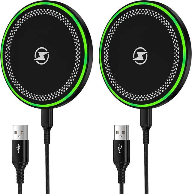 Main image of S25 Wireless Charger 2Packs Wireless Charger Pad for  Galaxy S25 Ultra S25+ S25 S24 Ultra S24 FE S23 15W Pixel 9 Pro Wireless Charger Station for Google Pixel 9 Pro XL 9 Pro Fold 8 Pro 7 Pro 6