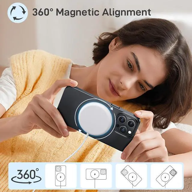 Alt view image 7 of 7 - 3-in-1 Magnetic Wireless Charger - 15W Fast Charging Pad for iPhone 16/15/14/13/12 AirPods and  Watch - Compact Safe Travel-Friendly Design