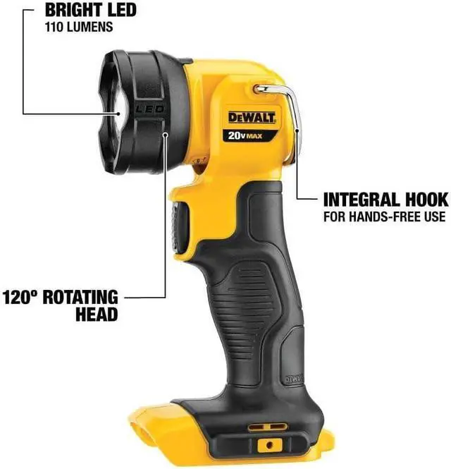 Alt view image 2 of 5 - 20V MAX* LED Work Light/Flashlight (DCL040)