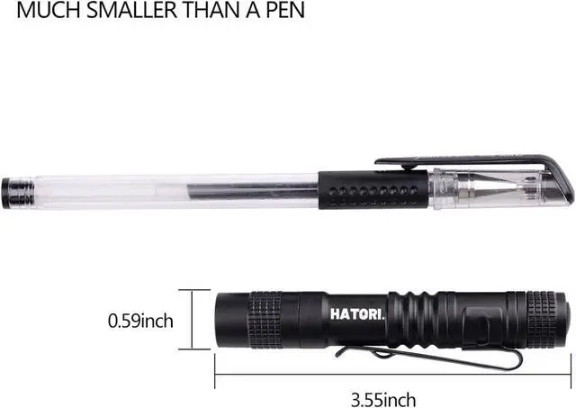 Alt view image 2 of 7 - LED Mini Flashlight Bright Small Handheld Pocket Flashlights Tactical High Lumens Pen Light for Camping Outdoor Emergency 4 Pack(3.55Inch)