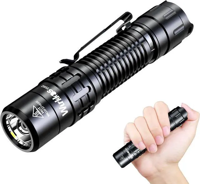 Main image of TD02 Led Tactical Flashlight Super Bright Pocket Flashlights Rechargeable 2000 High Lumens Flashlight EDC Flash Light with Type C Charging Port Tail Switch for Outdoor and Indoor Activities