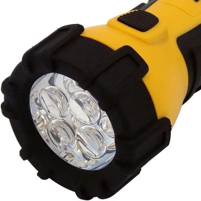 Alt view image 3 of 7 - 150 Lumen Floating Water Resistant LED Flashlight with Carabineer Clip Yellow (41-2510)