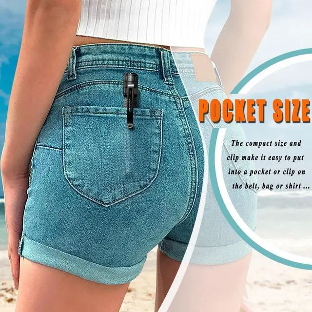 Alt view image 6 of 7 - Mini Flashlight 3 Modes Small Flashlights LED Powerful High Lumens Tactical Pen Light with Clip Slim Portable Pocket Compact Torch for Emergency Inspection AAA Battery Water-Resistant(3.4 & 5.2 inch)