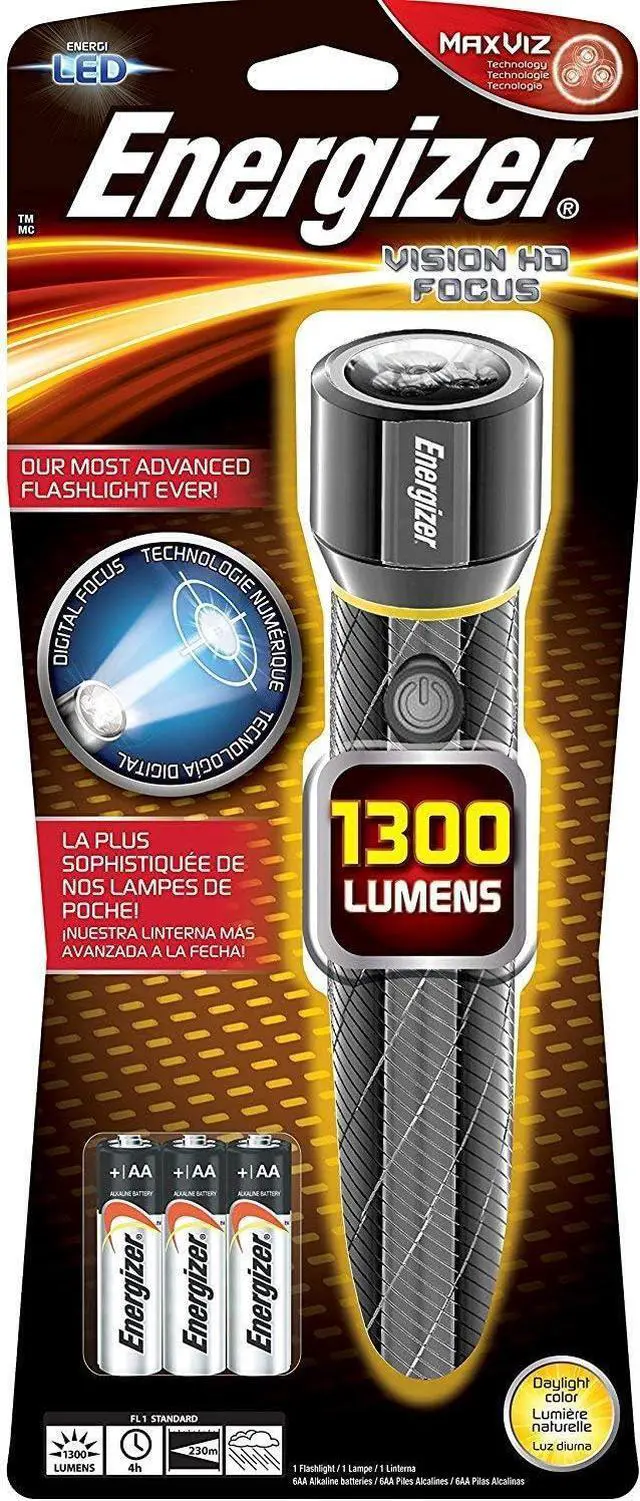 Alt view image 5 of 5 - LED Metal Flashlight 1300 Lumens
