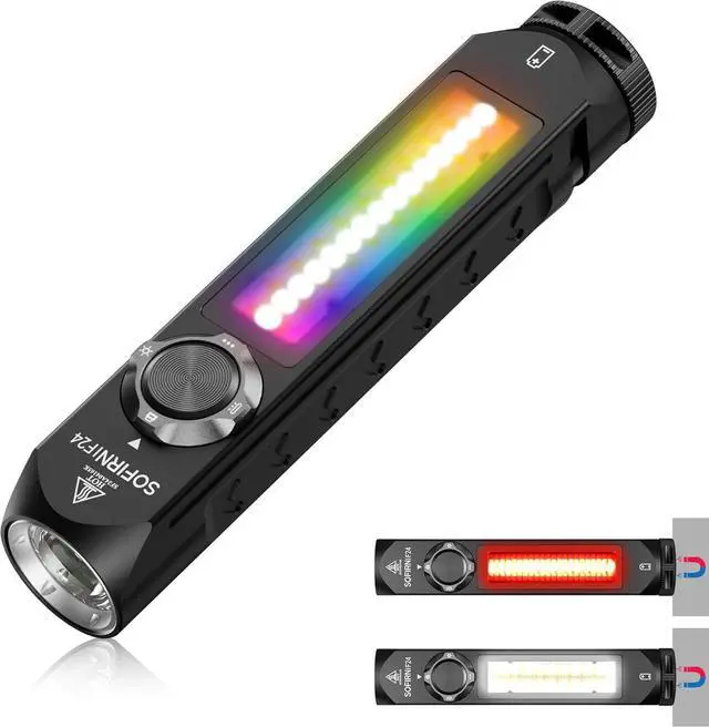 Main image of Sofirn IF24 Rechargeable Flashlights High Lumens 2000LM Flashlights for Emergencies Home LED Work Light Multifunctional Powerful Pocket Flashlight Magnetic Flashlight for EDC Triple Light Sources