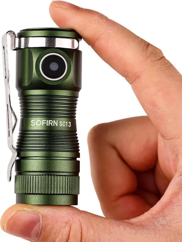 Main image of sofirn SC13 Small Rechargeable Flashlight, Pocket EDC Flashlight Bright 1300 Lumens with Magnetic Tail Cap, Mini Pocket Lights for Everyday Carry Emergenices Outdoor Camping Hiking