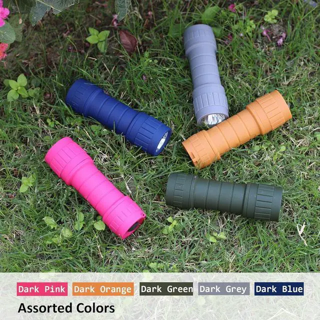 Alt view image 3 of 7 - 10-Pack Professional Outdoor Mini Flashlights Set Super Bright 100 Lumen LED Flashlights for Kids Small Flashlights Pack with 30-Piece AAA Dry Batteries Included