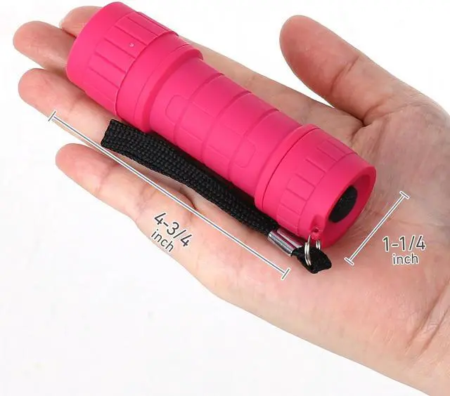Alt view image 7 of 7 - 10-Pack Professional Outdoor Mini Flashlights Set Super Bright 100 Lumen LED Flashlights for Kids Small Flashlights Pack with 30-Piece AAA Dry Batteries Included