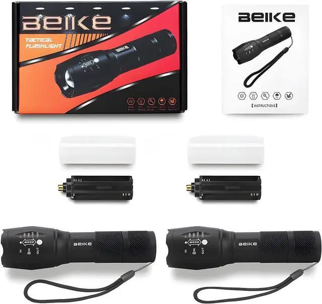 Alt view image 2 of 7 - Flashlight 2 Pack Flash Light High Lumens Small Flashlights Powerful Super Bright LED Flashlight Handheld Flashlights for Home Camping Emergency Power Outages Travel