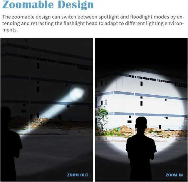 Alt view image 6 of 7 - Flashlight 2 Pack Flash Light High Lumens Small Flashlights Powerful Super Bright LED Flashlight Handheld Flashlights for Home Camping Emergency Power Outages Travel