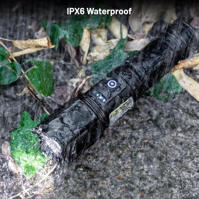 Alt view image 6 of 7 - Rechargeable Flashlights High Lumens 2 Pack 900 000 Lumen Super Bright Flashlight Led Flash Light 7 Modes with COB Work Light IPX6 Waterproof for Outdoor Camping Hiking