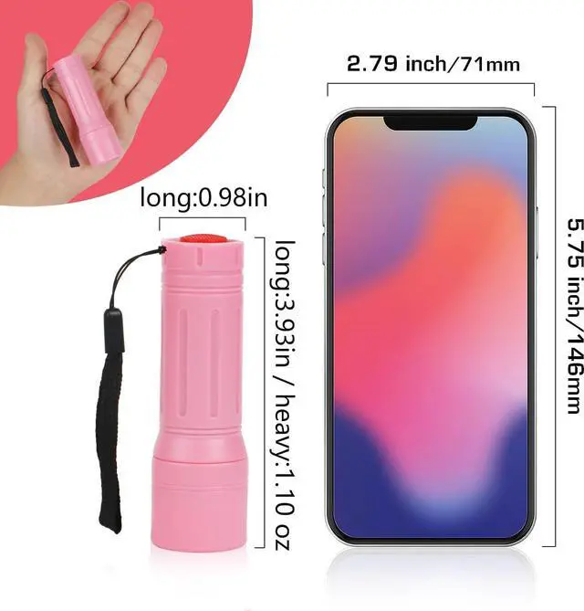 Alt view image 2 of 6 - 9-LED Mini Flashlight 6-Pack Small Multicolor Kids Flashlights with Lanyard 18 AAA Batteries Included for Hurricane Supplies Party Favors Kids Gift Christmas Gifts Stocking Stuffers