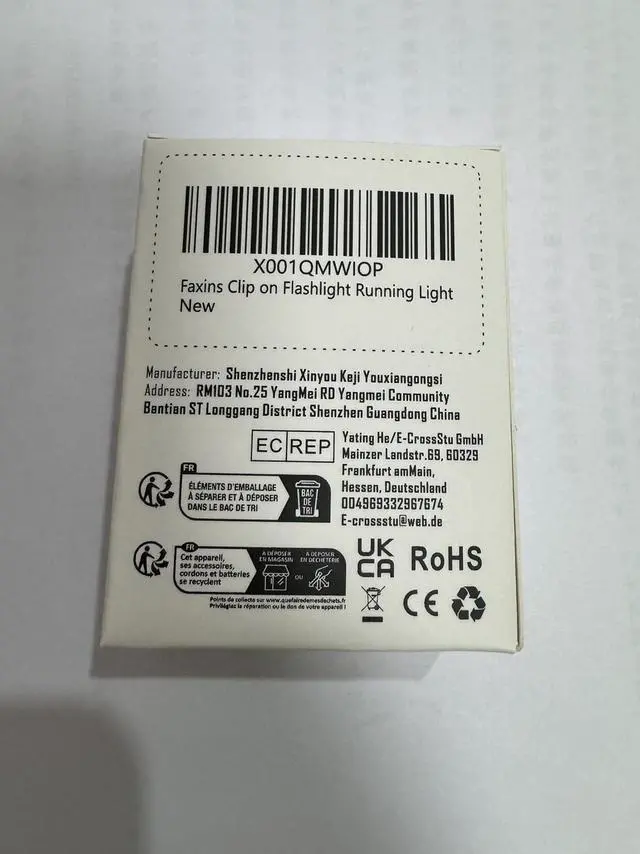 Alt view image 7 of 7 - Clip on Flashlight Running Light for Runners Rechargeable Safety Lights for Walking at Night Portable EDC Flashlight Gift for Runners Hands Free LED Work Light Warning Flashing Camping Hiking Gear