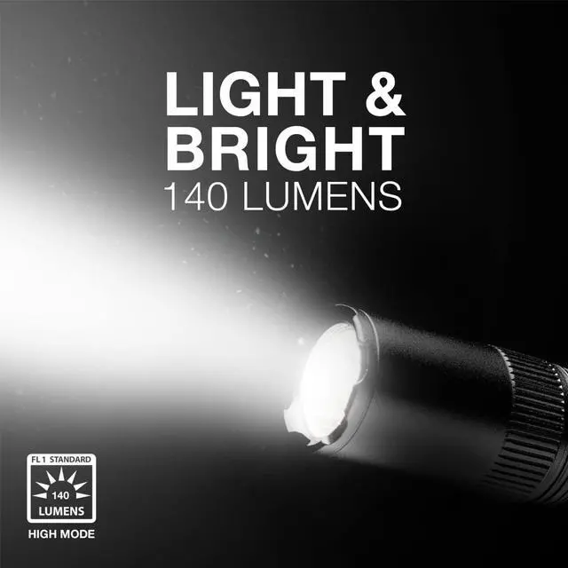 Alt view image 5 of 7 - TAC 1AA LED Tactical Flashlight LED Flashlight for Emergencies and Camping Gear Water Resistant Compact EDC Flashlight with Clip Batteries Included Pack of 1