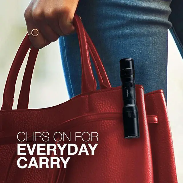 Alt view image 7 of 7 - TAC 1AA LED Tactical Flashlight LED Flashlight for Emergencies and Camping Gear Water Resistant Compact EDC Flashlight with Clip Batteries Included Pack of 1