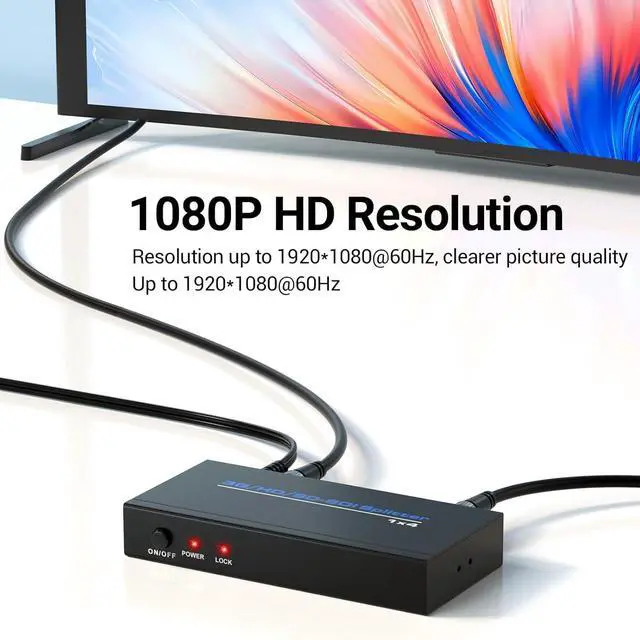 Alt view image 3 of 7 - SDI Splitter 1 x 4 1 in 4 Out SDI Distributor 4 Way SDI Splitter Compatible with 3G-SDI/HD-SDI/SD-SDI