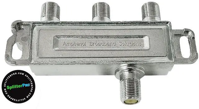 Alt view image 4 of 4 - Digital Splitters Professionals Install Every Day Across The U. S. A. 3-Way Coaxial Cable Splitter 1 GHz for HDTV/4K/8K TV High Speed Internet (Not for Satellite Dish Connections)