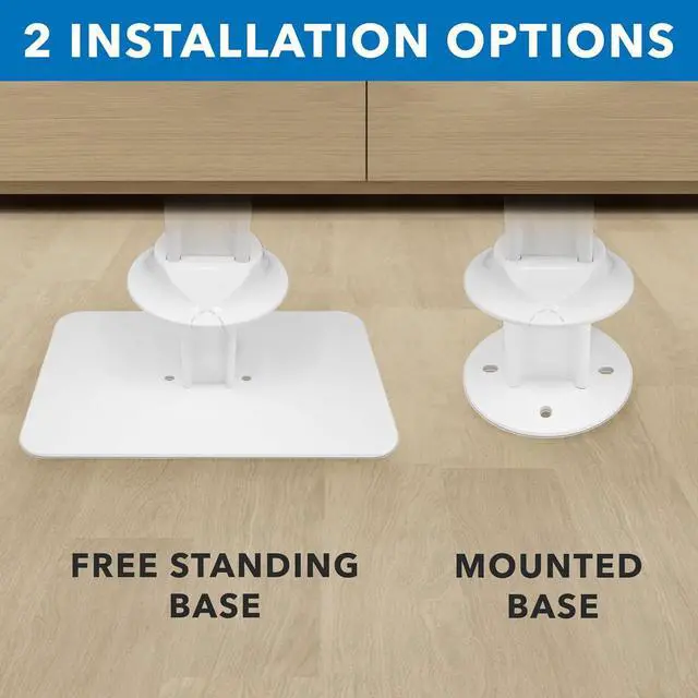 Alt view image 7 of 7 - Anti-Theft Floor Stand Compatible with iPad Contact-Less Kiosk with Universal Enclosure for iPads Adjustable Locking Secure Tablet Mount for iPad Gen 7 to 10 iPad Pro iPad Air White