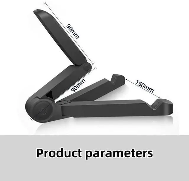 Alt view image 3 of 4 - Tablet Desktop Stand Adjustable Portable Foldable Lightweight Compatible with Most Tablets 7-10.2 inches Kindle Fire and Smartphones