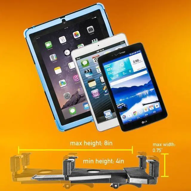 Alt view image 7 of 7 - TabDock Console - Heavy Duty Expandable and Adjustable Cup Holder Mount for All 7" - 10" Tablets (iPad, Nexus, Samsung Tab). Great for Work, Personal, and Business Vehicles