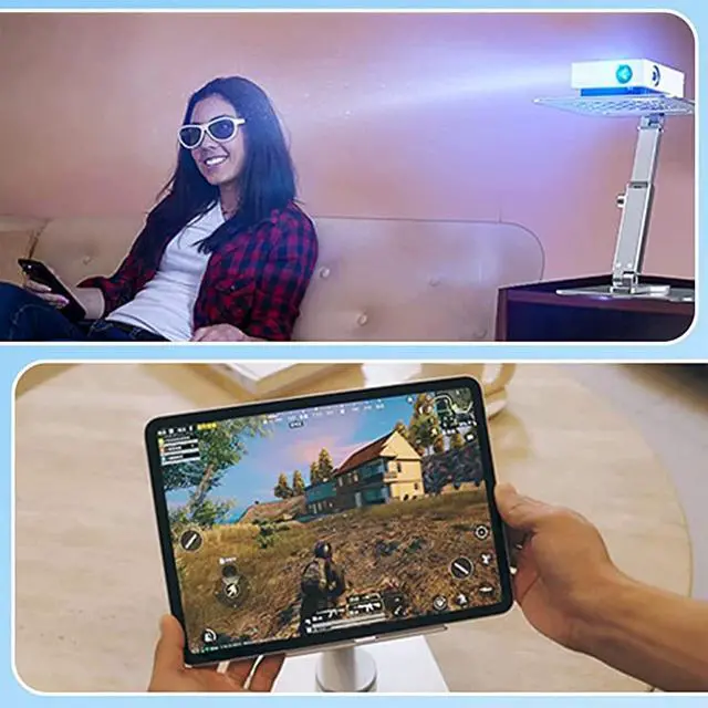 Alt view image 5 of 6 - 360° Adjustable Tablet Stand - Ergonomic Foldable Holder for iPad 10.2-12.9 Kindle Phones 4-13 Anti-Slip Desktop Mount for Work Cooking Gaming & Reading