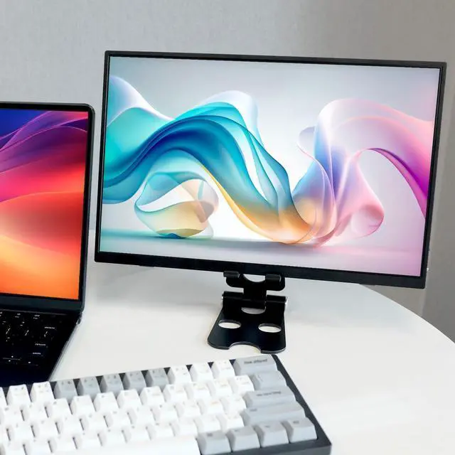 Alt view image 2 of 6 - Aluminum Alloy Tablet Stand for Portable Monitor Up to 16 Foldable iPad Stand Holder Adjustable Computer Office Desk Accessories for Kindle Switch iPad Pro/Air/Mini iPhone Pro/Max/Plus