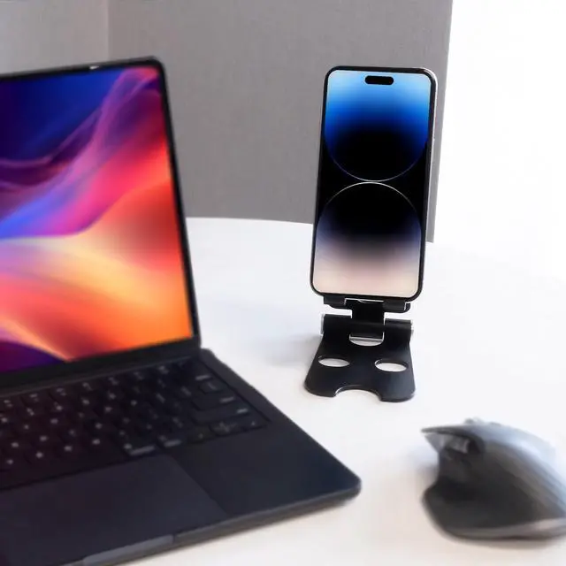 Alt view image 4 of 6 - Aluminum Alloy Tablet Stand for Portable Monitor Up to 16 Foldable iPad Stand Holder Adjustable Computer Office Desk Accessories for Kindle Switch iPad Pro/Air/Mini iPhone Pro/Max/Plus