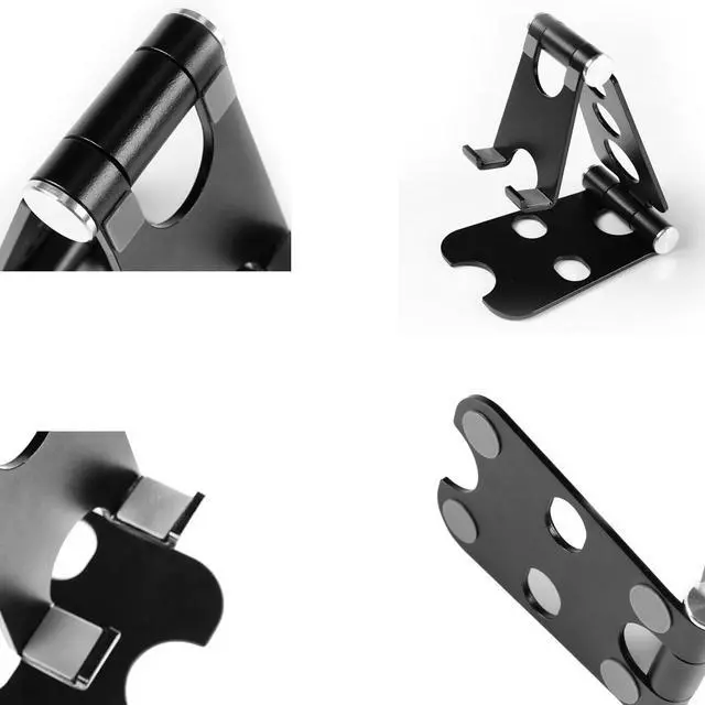 Alt view image 3 of 6 - Aluminum Alloy Tablet Stand for Portable Monitor Up to 16 Foldable iPad Stand Holder Adjustable Computer Office Desk Accessories for Kindle Switch iPad Pro/Air/Mini iPhone Pro/Max/Plus