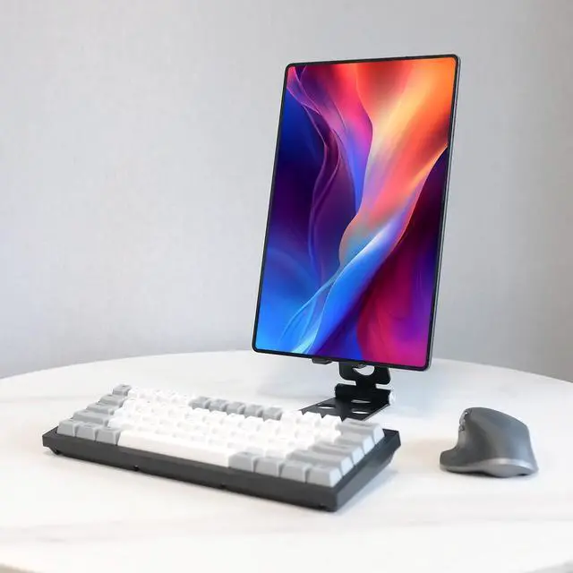 Alt view image 6 of 6 - Aluminum Alloy Tablet Stand for Portable Monitor Up to 16 Foldable iPad Stand Holder Adjustable Computer Office Desk Accessories for Kindle Switch iPad Pro/Air/Mini iPhone Pro/Max/Plus