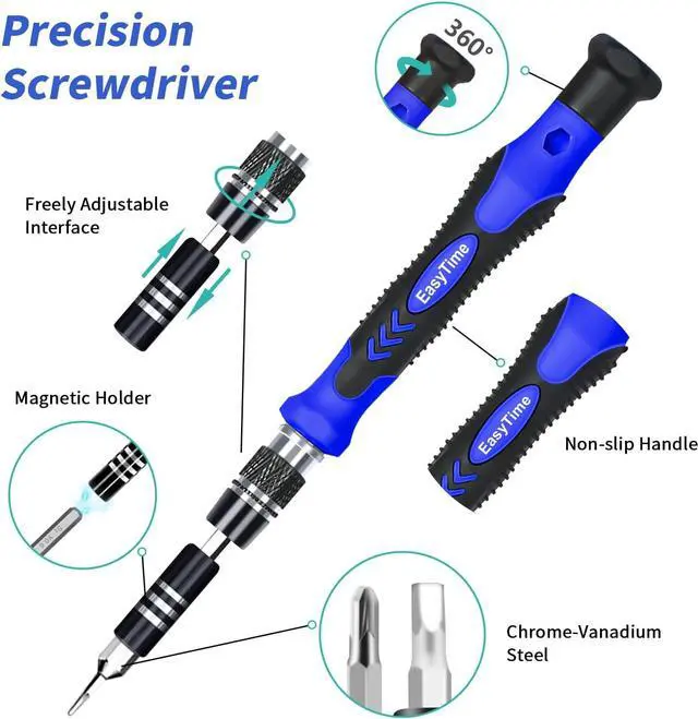 Alt view image 2 of 6 - 140 in 1 Precision Screwdriver Set, Professional Computer, Laptop Repair Tool Kit, Cell Phone Repair Tool Kit, Compatible for iPhone, Tablet, Macbook, PC, and Xbox Repair