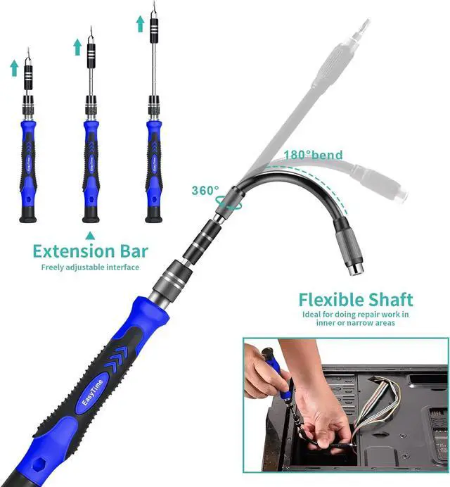 Alt view image 3 of 6 - 140 in 1 Precision Screwdriver Set, Professional Computer, Laptop Repair Tool Kit, Cell Phone Repair Tool Kit, Compatible for iPhone, Tablet, Macbook, PC, and Xbox Repair