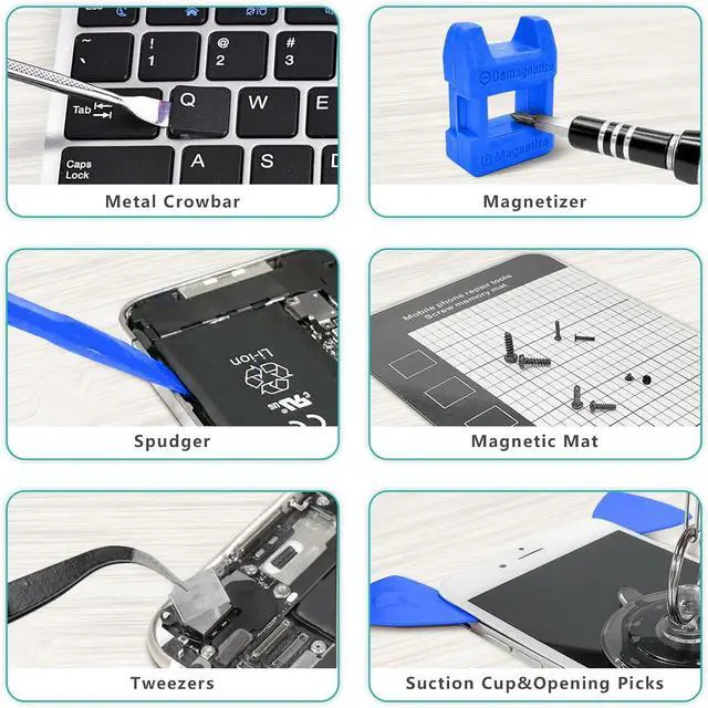 Alt view image 5 of 6 - 140 in 1 Precision Screwdriver Set, Professional Computer, Laptop Repair Tool Kit, Cell Phone Repair Tool Kit, Compatible for iPhone, Tablet, Macbook, PC, and Xbox Repair