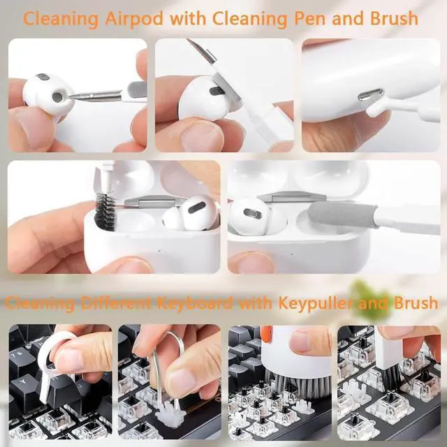 Alt view image 3 of 7 - 32-in-1 Multifunctional Cleaning Kit - Phone Computer & Headphone Cleaner for All Electronics Ideal for iPhone MacBook & Gaming PC