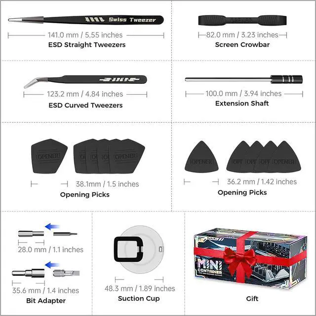 Alt view image 5 of 6 - Small Electric Screwdriver Set Smart 3 Torque Cordless Screwdriver Kit Compact Power Screwdrivers with 160 Precision Bits for Computer Laptop iPhone PS5 Xbox Watch Jewelry Eyeglasses