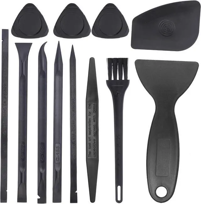 Main image of 12 in 1(Type B) Spudger Crowbars Opening Pry Tool Set Curved Pry Blade Electronics Repair Tools Kit for Cellphone Laptop PC Tablet