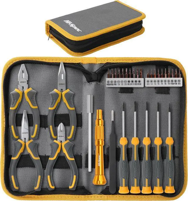 Main image of 32pc Electronics Repair & Opening Tool Kit Set for Laptops Phones Devices Computer & Gaming Accessories. Precision Small Screwdrivers with Pentalobe Bits for iPhones & MacBooks