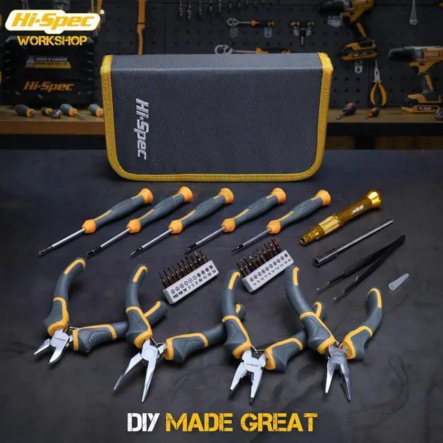Alt view image 7 of 7 - 32pc Electronics Repair & Opening Tool Kit Set for Laptops Phones Devices Computer & Gaming Accessories. Precision Small Screwdrivers with Pentalobe Bits for iPhones & MacBooks