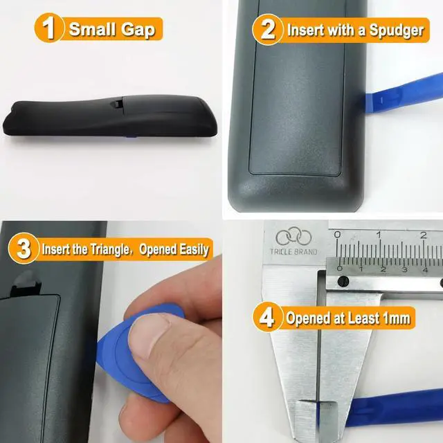 Alt view image 4 of 5 - 10pcs Universal Triangular Prying Tool 2pcs pry Bars Plastic Spudger Tool Kit Prying & Open Tool for iPhone Laptop Desktop LCD Screen case Removal