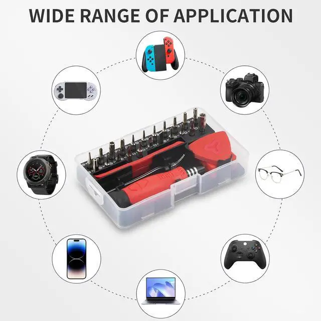 Alt view image 3 of 7 - Small Precision Computer Screwdriver Set: 35IN1 Mini Screwdriver Repair Tool Kit with 22 Magnetic Drill Bits Magnetizer Suitable for PC Phone Camera Laptop PS4 PS5 and Watch