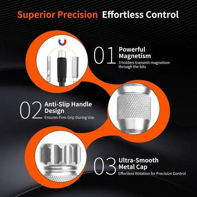 Alt view image 4 of 6 - 132 in 1 Precision Screwdriver Set with Magnetic Driver Kit Professional Electronics Repair Tool Kit for Computer PC Mac-Book Laptop Tablet iPhone Xbox Game Console