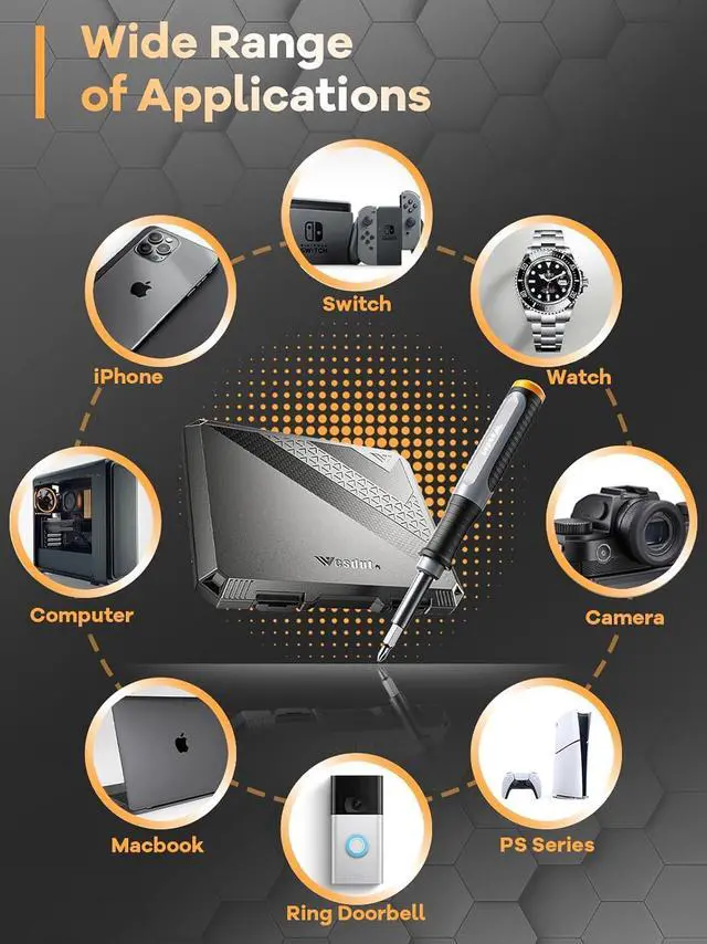 Alt view image 6 of 7 - [Military-Grade] 52-in-1 Precision Screwdriver Sets Small Magnetic Repair Tool Kit for iPhone MacBook Computer Laptop Watch PC PS4 Xbox Game Console Mini Screw Driver for Men