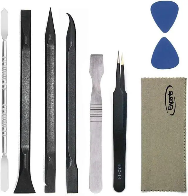 Main image of 9 PCS Professional Electronics Tool Kit Plastic Pry Tool Kits Opening Pry Tool Repair Kit Plastic Spudger Tool Kit Phone Screen Repair Kit Mobile Tweezers for Laptop Screen Opening Repair Kit