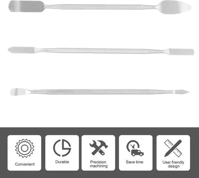 Alt view image 5 of 7 - Laptop Spudger Pry Tool Kit Mobile Battery Prying Metal Spudger Watch Battery Pry Tool Set Phone Screen Repair Tools for Computer Electronics Opening Repair Tool Kit