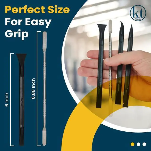 Alt view image 5 of 7 - Spudger Pry Tool Kit Electronics Repair Opening Tools Plastic & Metal Spudger Tool Kit Prying Open Tool for Laptop Cell Phone Tablet Computer Smartphones and Other Electronic Devices